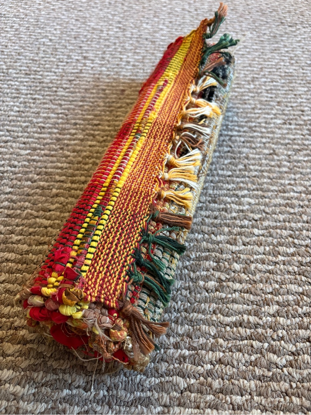 Handwoven Multicolor Rag Rug - Picture 7 of 8